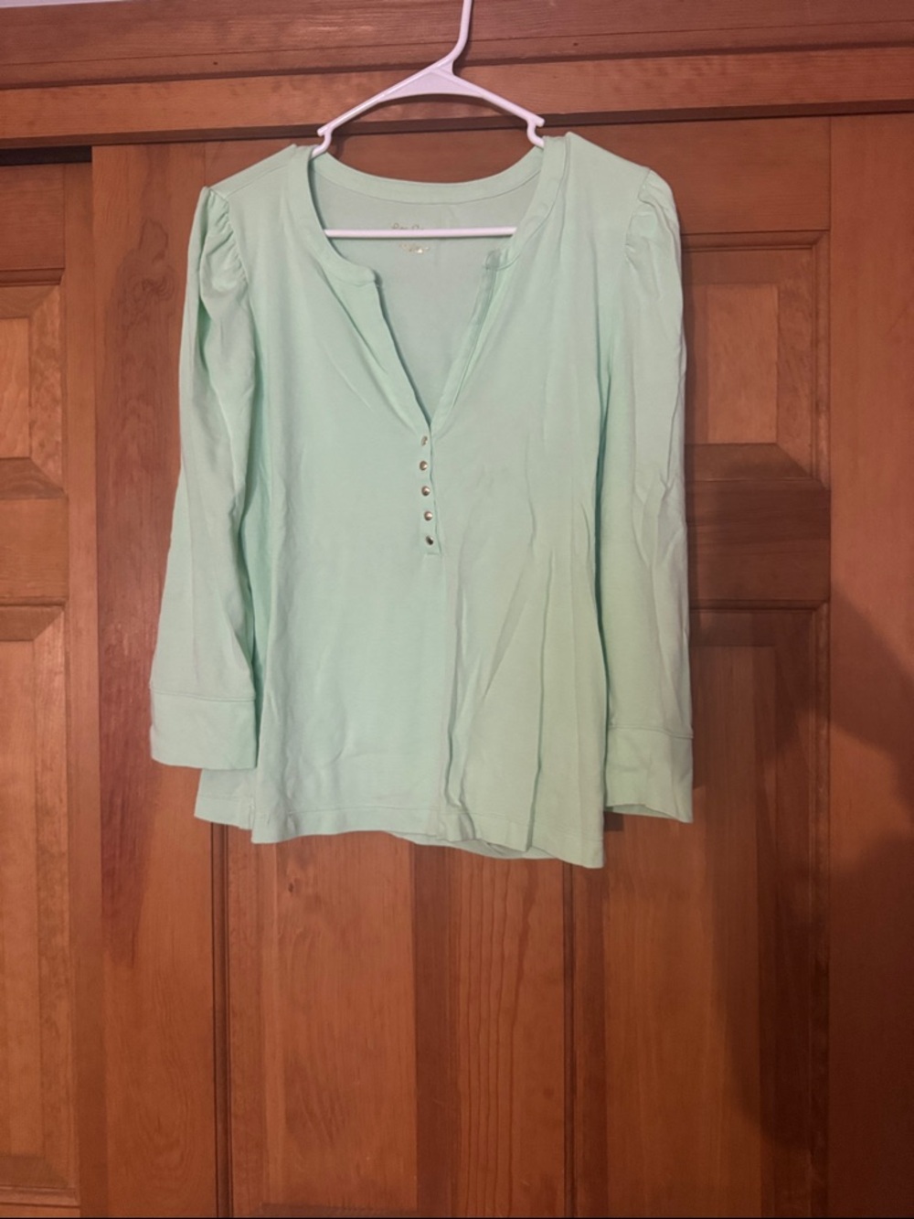 Mint green 3/4 sleeve Lilly shirt
